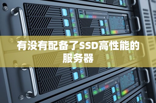 有没有配备了SSD高性能的服务器