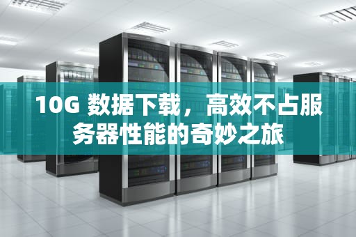 10G 数据下载，高效不占服务器性能的奇妙之旅