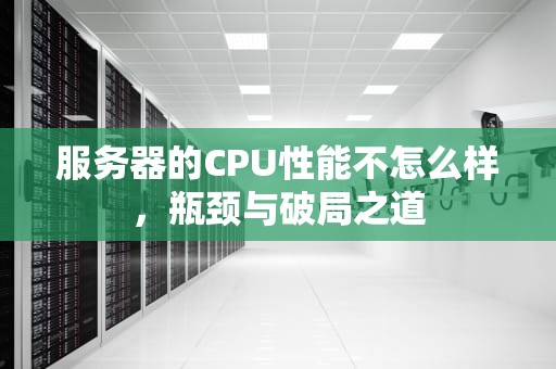服务器的CPU性能不怎么样，瓶颈与破局之道