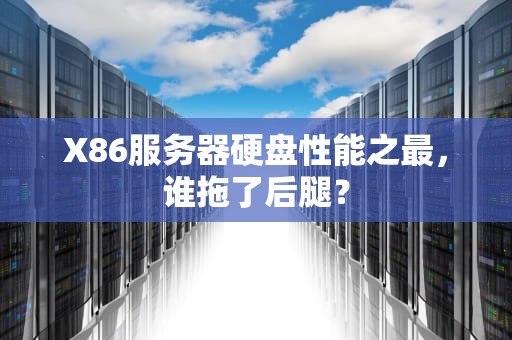 X86服务器硬盘性能之最，谁拖了后腿？