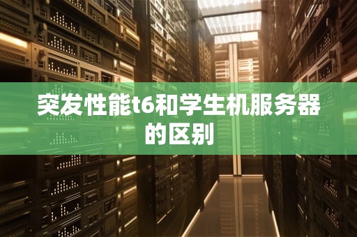 突发性能t6和学生机服务器的区别