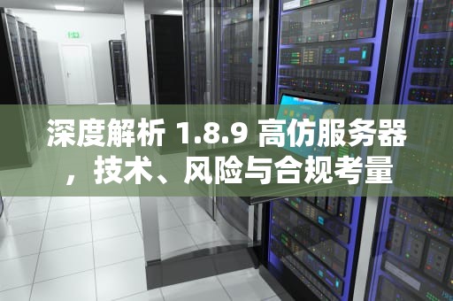 深度解析 1.8.9 高仿服务器，技术、风险与合规考量