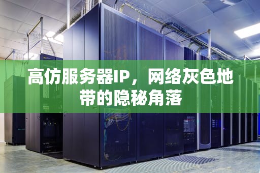 高仿服务器IP，网络灰色地带的隐秘角落