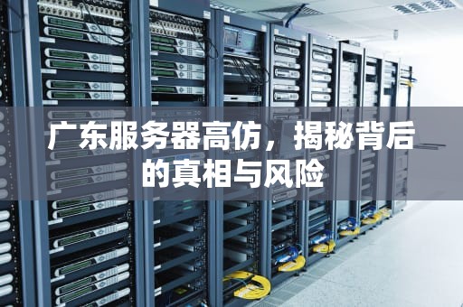 广东服务器高仿，揭秘背后的真相与风险