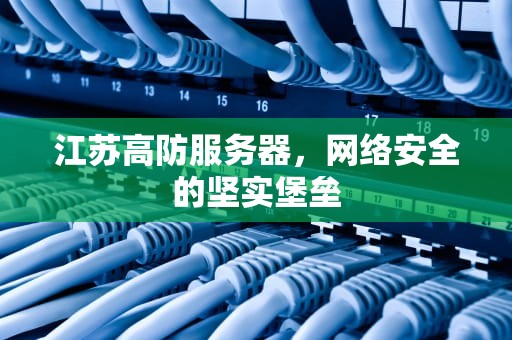 江苏高防服务器，网络安全的坚实堡垒