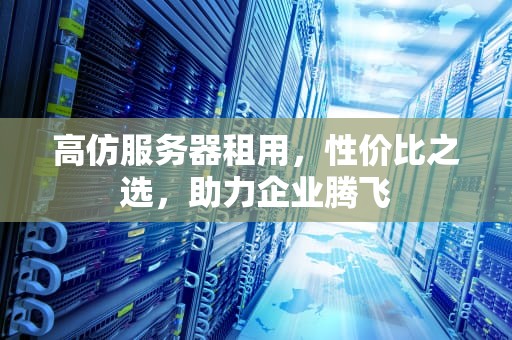 高仿服务器租用，性价比之选，助力企业腾飞