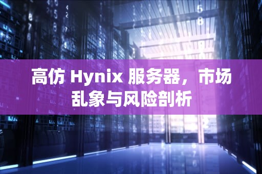 高仿 Hynix 服务器，市场乱象与风险剖析