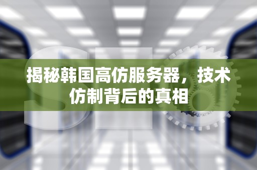 揭秘韩国高仿服务器，技术仿制背后的真相