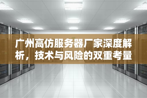 广州高仿服务器厂家深度解析，技术与风险的双重考量