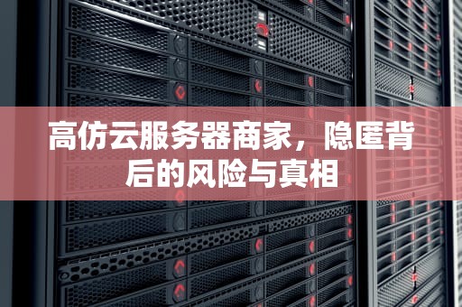 高仿云服务器商家，隐匿背后的风险与真相