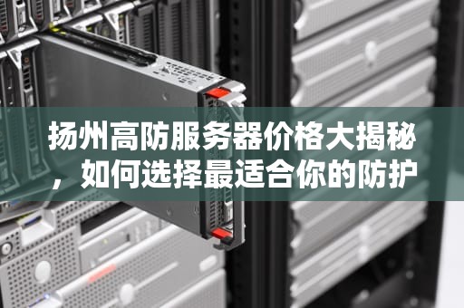 扬州高防服务器价格大揭秘，如何选择最适合你的防护盾？