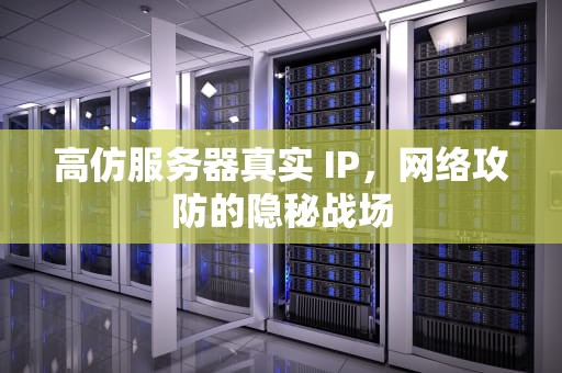 高仿服务器真实 IP，网络攻防的隐秘战场