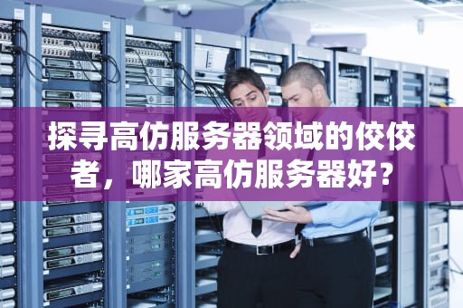 探寻高仿服务器领域的佼佼者，哪家高仿服务器好？