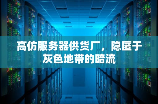 高仿服务器供货厂，隐匿于灰色地带的暗流