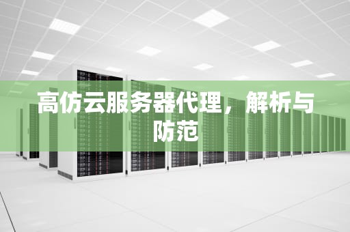 高仿云服务器代理，解析与防范