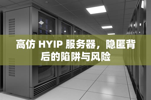 高仿 HYIP 服务器，隐匿背后的陷阱与风险