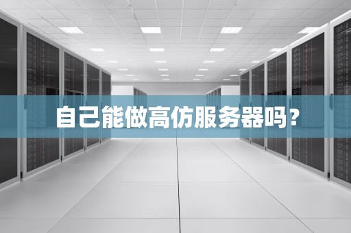 自己能做高仿服务器吗？