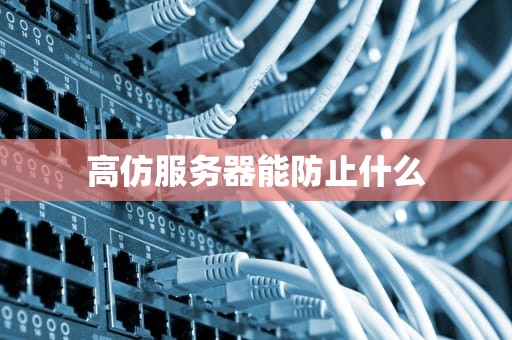 高仿服务器能防止什么