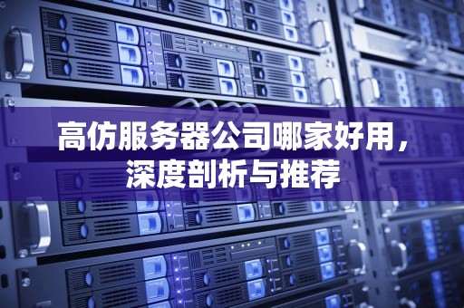 高仿服务器公司哪家好用，深度剖析与推荐