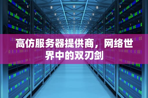 高仿服务器提供商，网络世界中的双刃剑