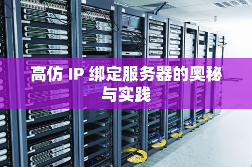高仿 IP 绑定服务器的奥秘与实践
