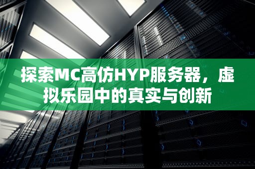 探索MC高仿HYP服务器，虚拟乐园中的真实与创新