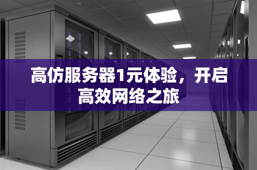 高仿服务器1元体验，开启高效网络之旅
