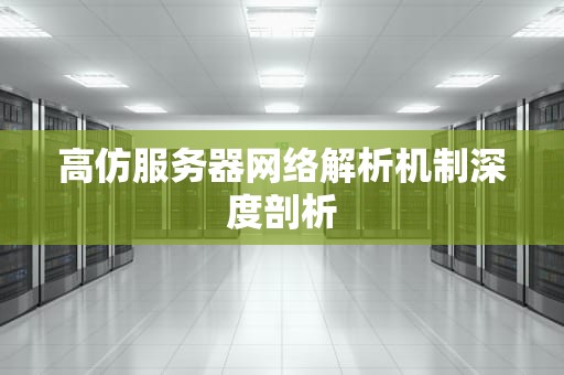 高仿服务器网络解析机制深度剖析