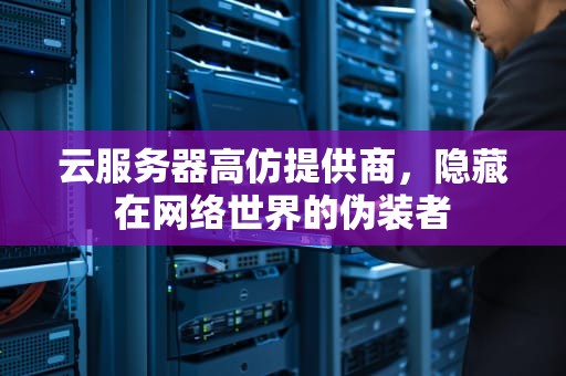 云服务器高仿提供商，隐藏在网络世界的伪装者