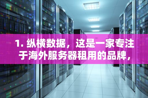 1. 纵横数据，这是一家专注于海外服务器租用的品牌，拥有超过15年的运营经验。他们提供的法国服务器包括高防服务器、BGP服务器和大带宽服务器等多种类型，能够满足不同用户的需求。