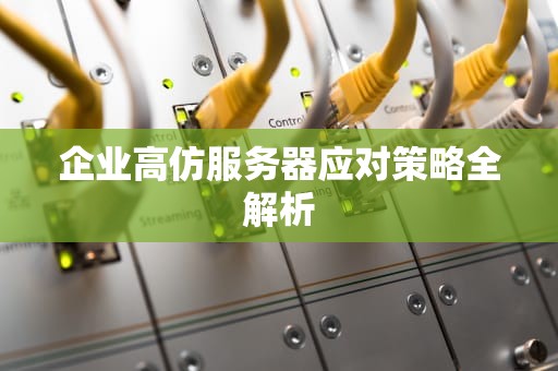 企业高仿服务器应对策略全解析