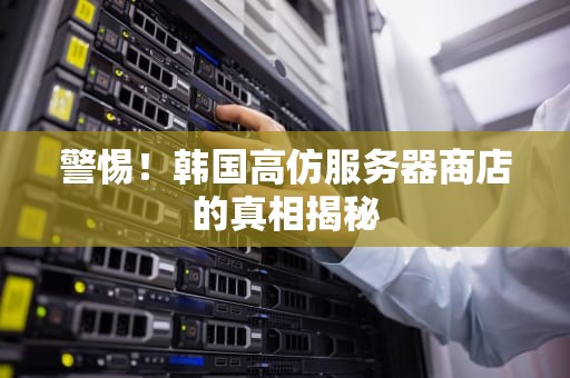警惕！韩国高仿服务器商店的真相揭秘