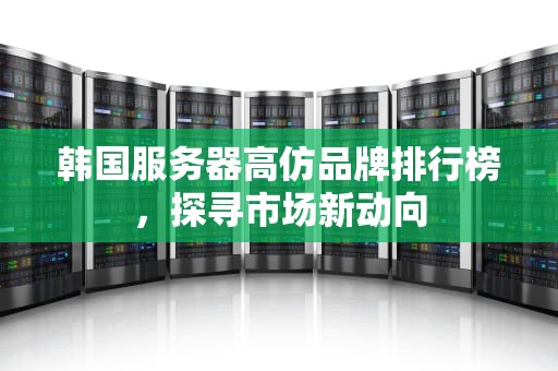 韩国服务器高仿品牌排行榜，探寻市场新动向