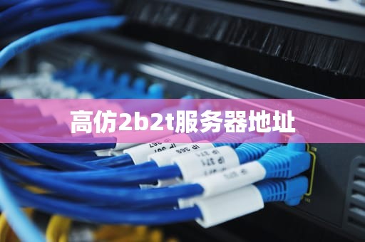 高仿2b2t服务器地址
