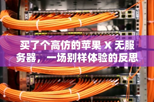 买了个高仿的苹果 X 无服务器，一场别样体验的反思与感悟