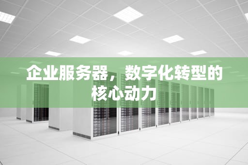 企业服务器，数字化转型的核心动力