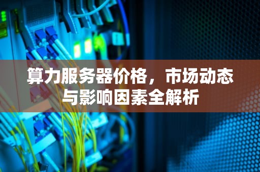 算力服务器价格，市场动态与影响因素全解析