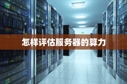 怎样评估服务器的算力