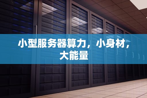 小型服务器算力，小身材，大能量