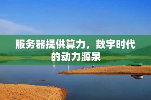 服务器提供算力，数字时代的动力源泉