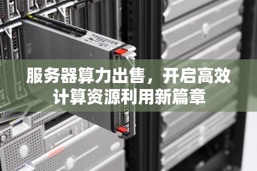 服务器算力出售，开启高效计算资源利用新篇章