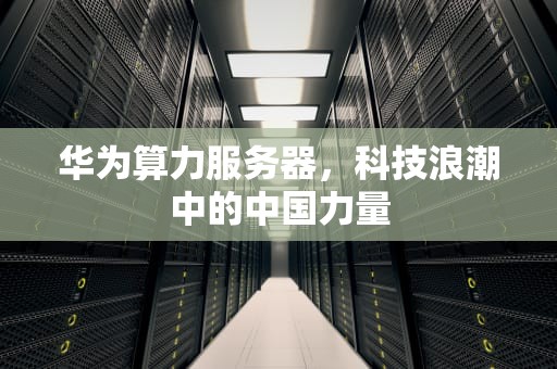 华为算力服务器，科技浪潮中的中国力量