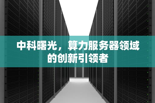 中科曙光，算力服务器领域的创新引领者