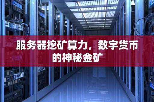 服务器挖矿算力，数字货币的神秘金矿