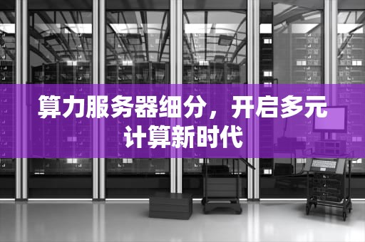 算力服务器细分，开启多元计算新时代