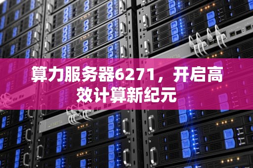 算力服务器6271，开启高效计算新纪元