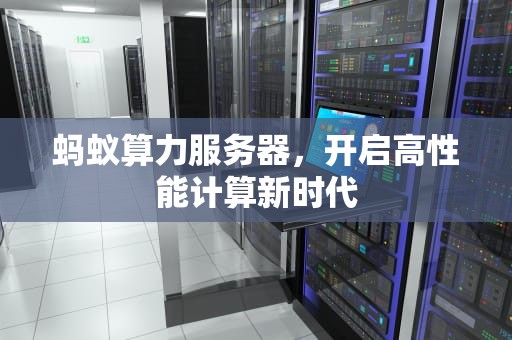 蚂蚁算力服务器，开启高性能计算新时代