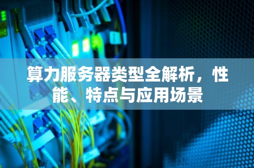 算力服务器类型全解析，性能、特点与应用场景