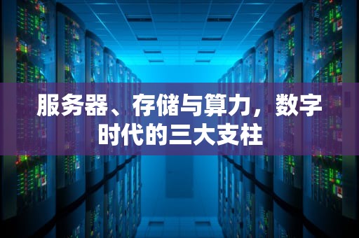 服务器、存储与算力，数字时代的三大支柱