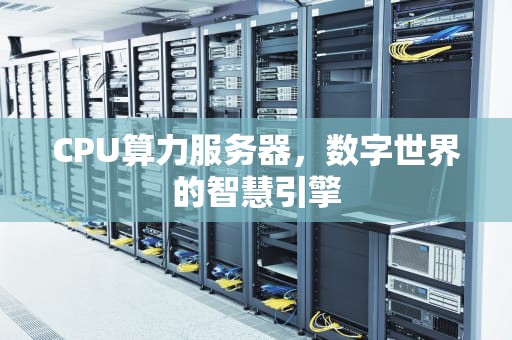 CPU算力服务器，数字世界的智慧引擎